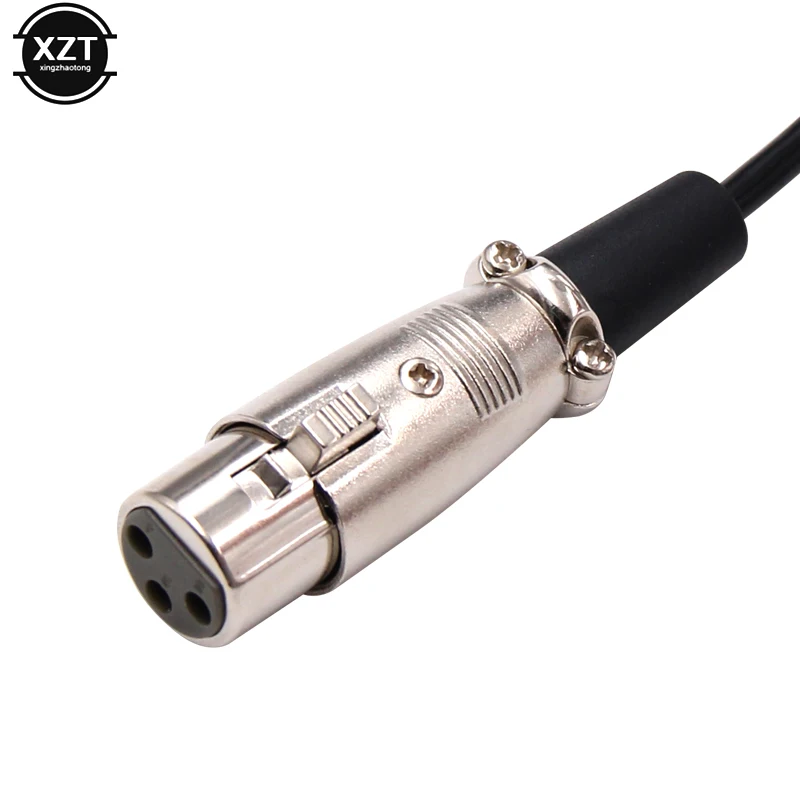 1 Máy Tính Mới Nhất 3 Pin XLR Cáp Âm Thanh Nữ Sang 1/4 "6.35Mm Cắm Micro Stereo Adapter dây Cáp Dành Cho Đàn Guitar