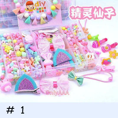 Children Beaded Handmade Diy Material Bag Bracelet Beaded Material Wholesale Making Girl Bracelet Necklace Wearing Beads