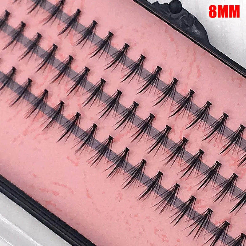 Wholesale 50 Trays Pro 57 Knots Black Tapered Individual False Eyelashes Eye Lash Makeup Extension 8mm 10mm 12mm 14mm L1604