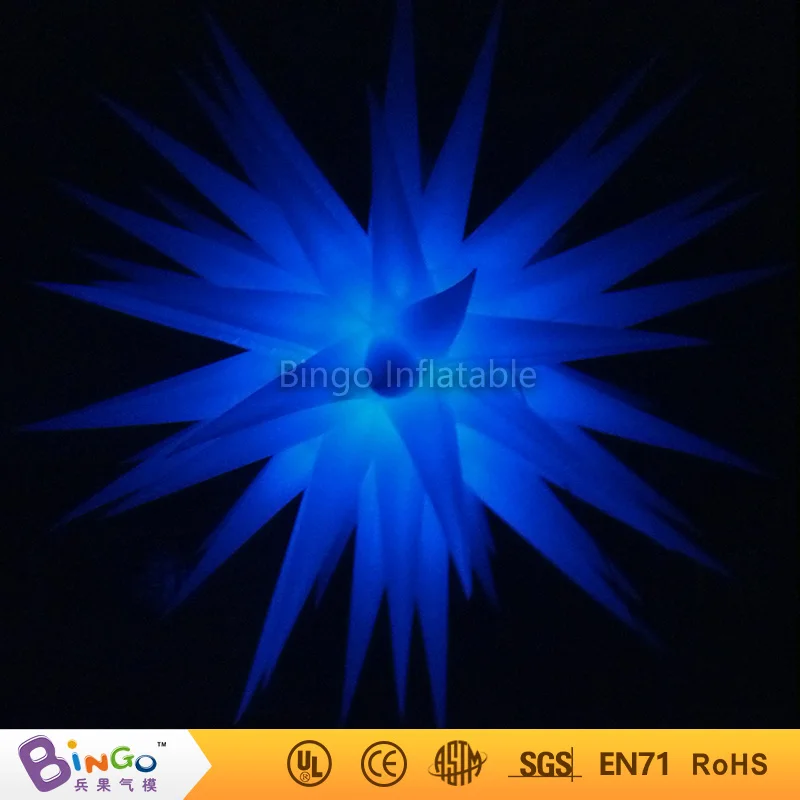 HOT Colour changing 2.4 Meters Inflatable led light inflatable star hot sale blow up stars decorations BG-A0362 toy