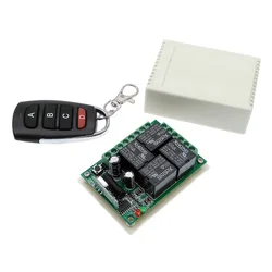 2 Way 4 Way Wireless Remote Control Switch 433MHZ DC 12V Relay Receiver Module RF 4NO+4NC Controller