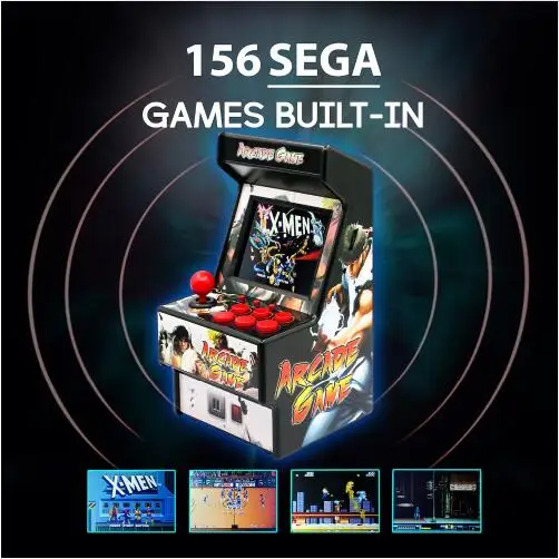 Retro Mini อาเขตเกมคอนโซลเกมมือถือ2.8 "16บิตเกม Player Built-In 156เกมคลาสสิคสำหรับเด็กของขวัญของเล่น