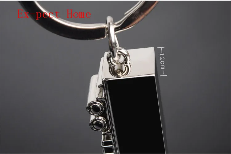 100pcs Cool Creative Fashion Container Truck Metal Keychain Keyring Key Chain Ring Silver Fob Funny Gift