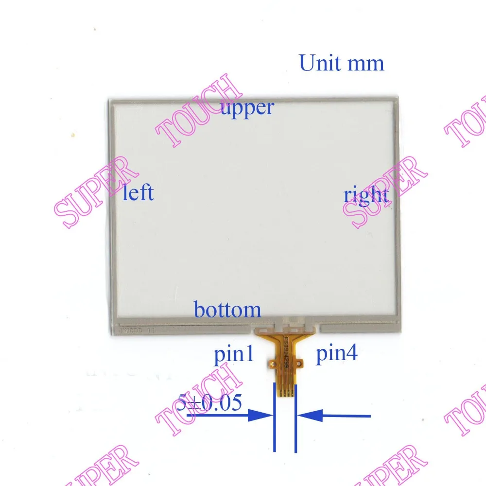 

ZhiYuSun 4WCDB11 NEW 4 Four Wire Resistive Touch Screen Car dvd Free shipping 76mm*62mm made in Taiwan 4WCDB11 76*62