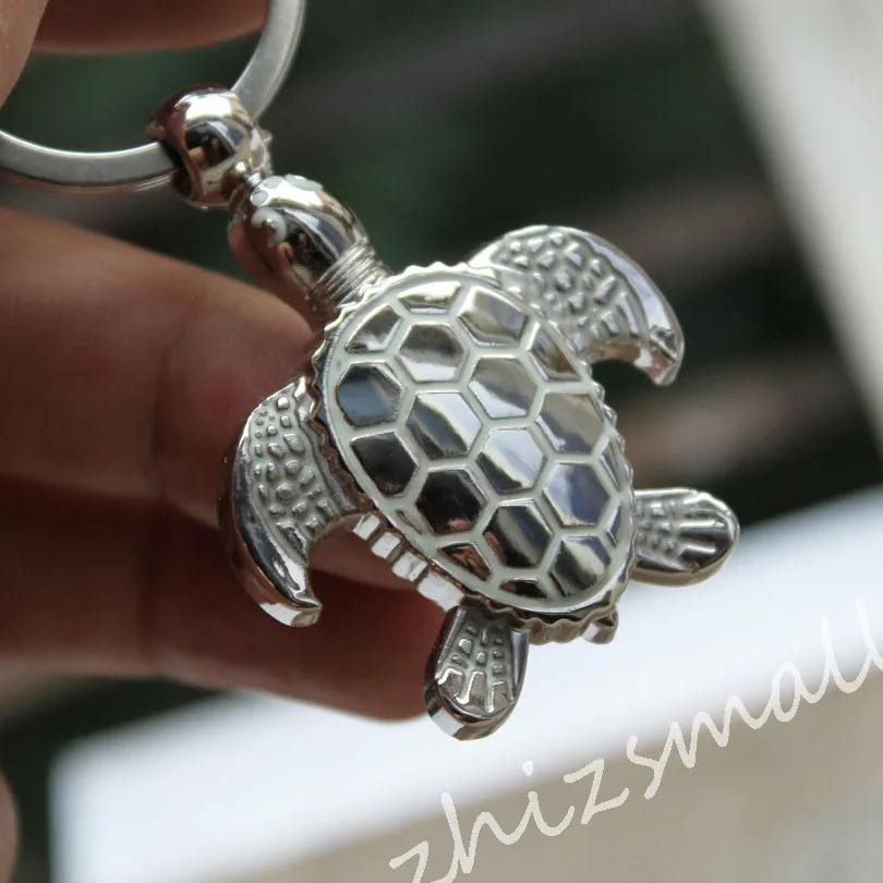 Glowing Sea turtle tortoise keychain Lady couple bag keyring GLOW in the DARK fashion