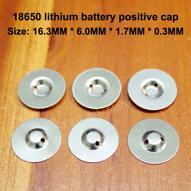 100pcs/lot 18650 lithium battery positive spot welding tip cap Disassemble 18650/18500/18350 lithium battery accessory