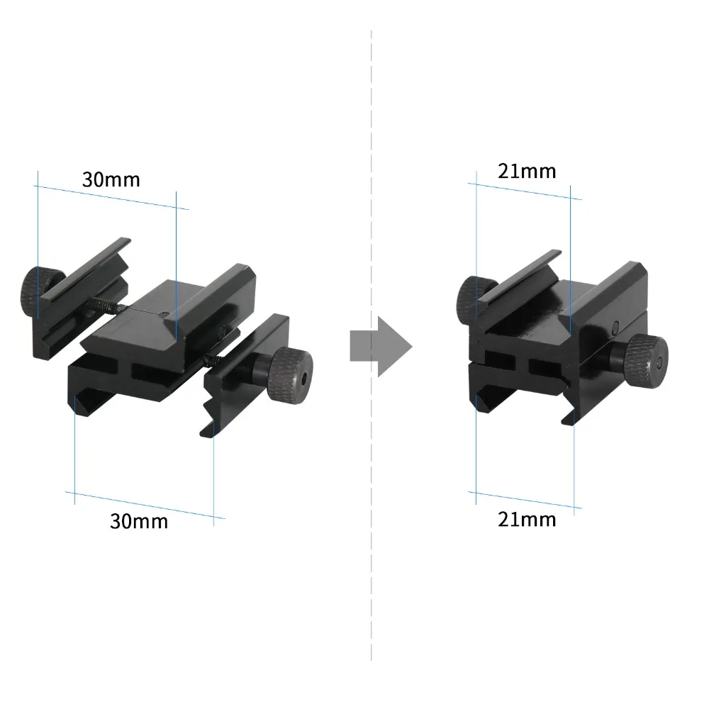 1pc/50pcs/100pcs Rail Rifle Scope Mount Adapter for Guide Rail or Hunting Camera with guide rails Picatinny Riser Base Wholesale