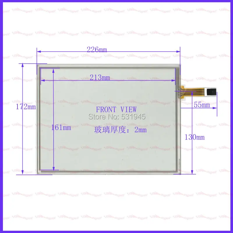 

ZhiYuSun 226*173 TOUCH SCREEN use LCD display and commercial NEW 226mm*17mm TOUCH SENSOR 10.4 inch 4-wire