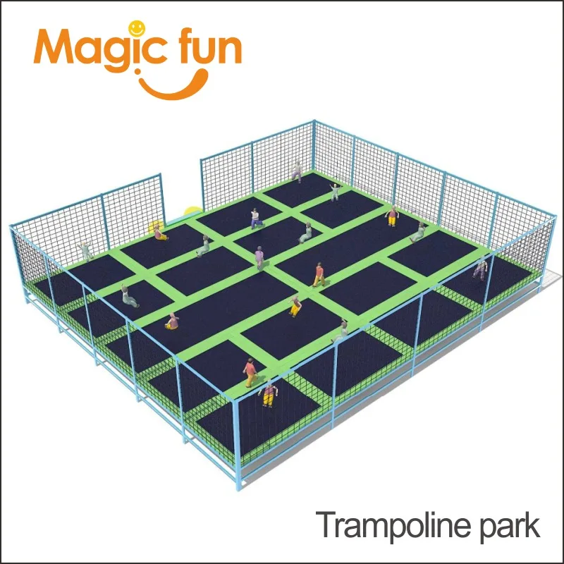 Indoor Trampoline Park with Dodgeball with Ninja Course