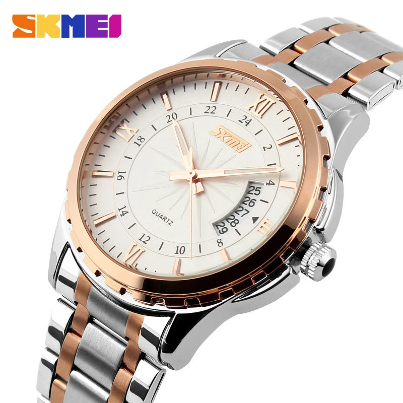 SKMEI 9069 Men Quartz Watch Men Full Steel Wristwatches Dive 30M Fashion Sport Watch relogio masculino 2020 Luxury Brand Watches