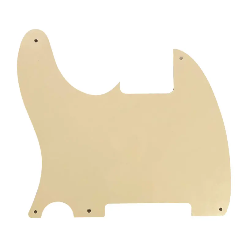 Pleroo aangepaste gitaaronderdelen - voor Amerikaanse standaard 5 schroefgaten 52 jaar Tele Telecaster DIY blanco gitaar slagplaat krasplaat