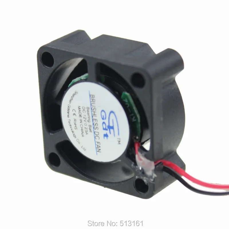 5 Cái/lô Gdstime 2510 25 mét x 25 mét x 10 mét 25 mét JST Nối DC Cooling Fan 12 V