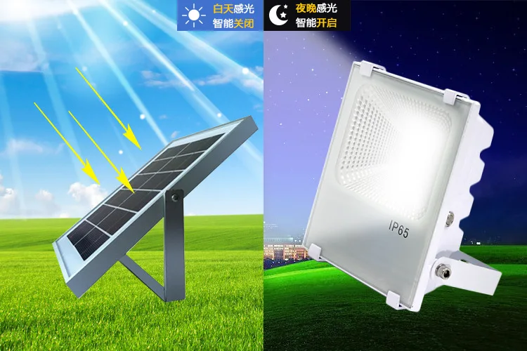 Solar Flood Light Garden Street Factory Stall Garden Outdoor Spot Light Smart Lights