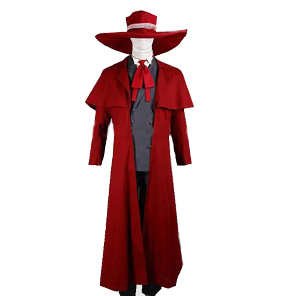 

2022 New Vampire Hunter Cosplay Hellsing Alucard Costumes Cool Man Suit and High Cotton Content Long Coat Best Outfits