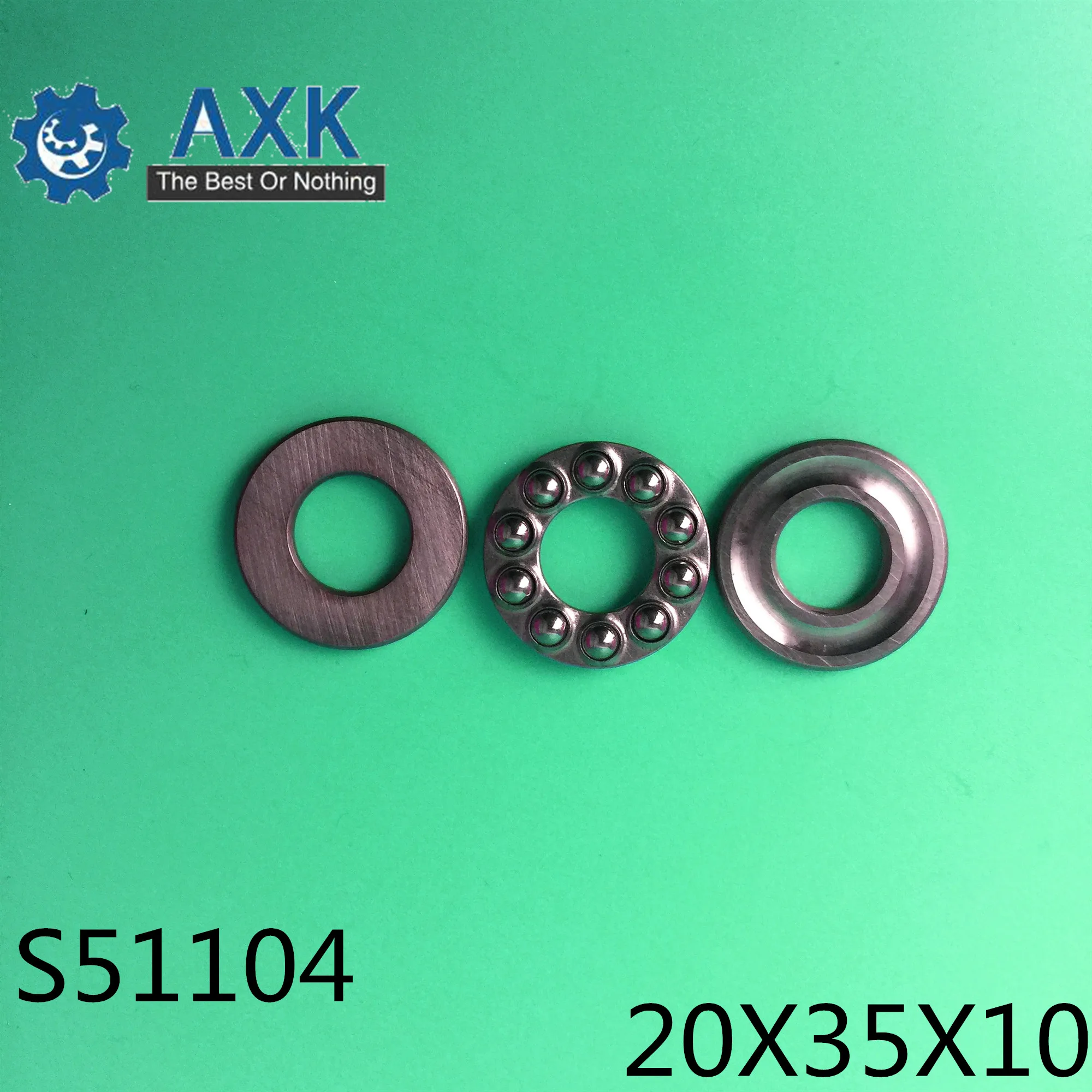 S51104 Bearing 20*35*10 mm ( 2PCS ) ABEC-1 Stainless Steel Thrust S 51104 Ball Bearings