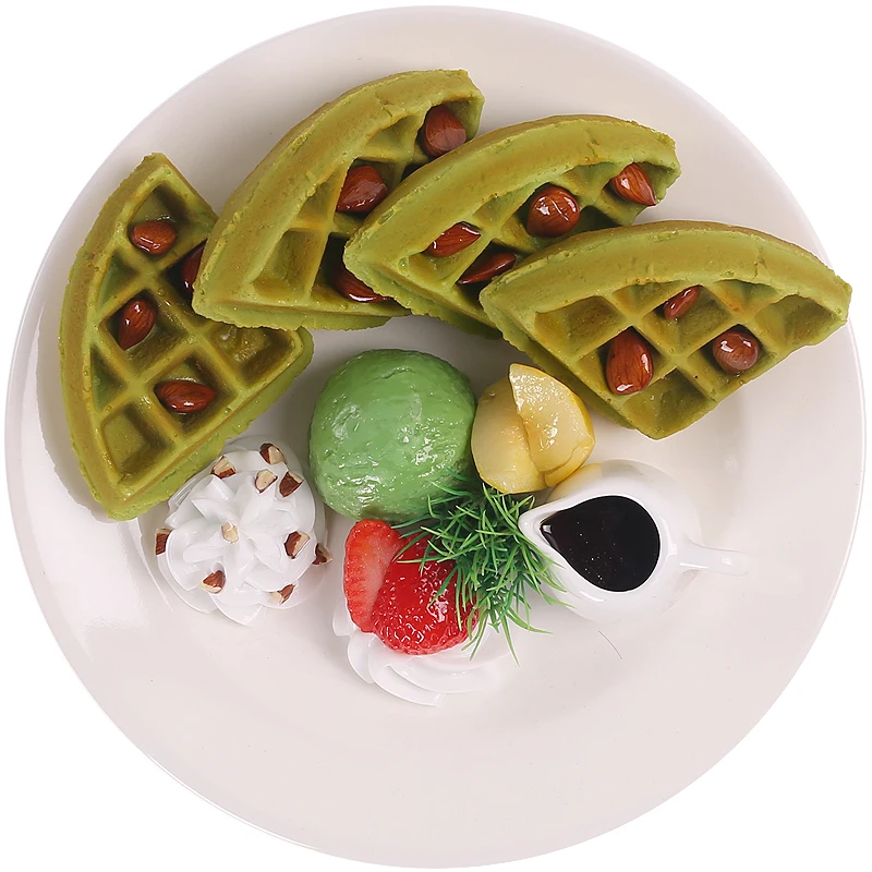 Koffie Winkel Decoratie Voedsel Model Wafel Ijs Rekwisieten; Simulatie Muffins Wafel Fruit Ijs Etalage Model
