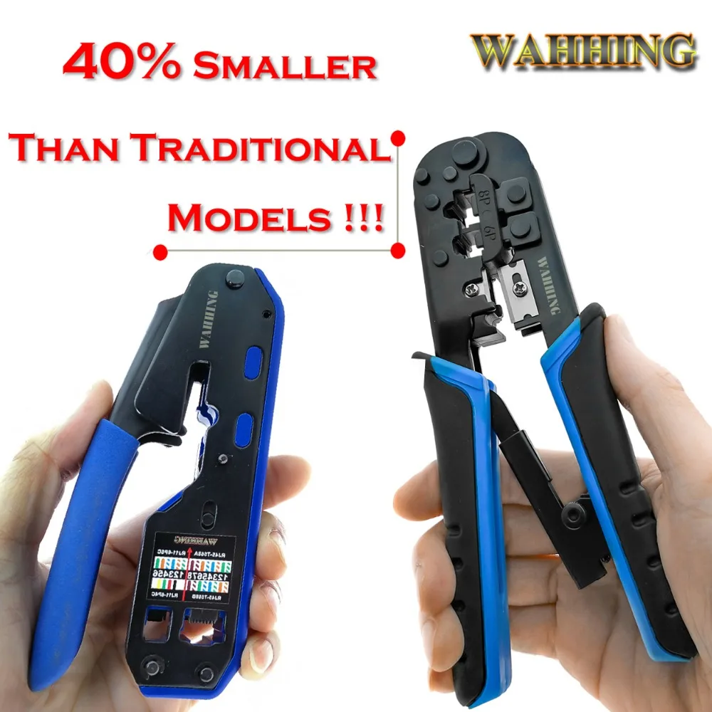 RJ45 Tool Network Crimper Crimping Tools Stripper Cuting Ethernet Cable Fit RJ45 Cat6 Cat5e Cat5 STP Plugs RJ45 Connector Cables