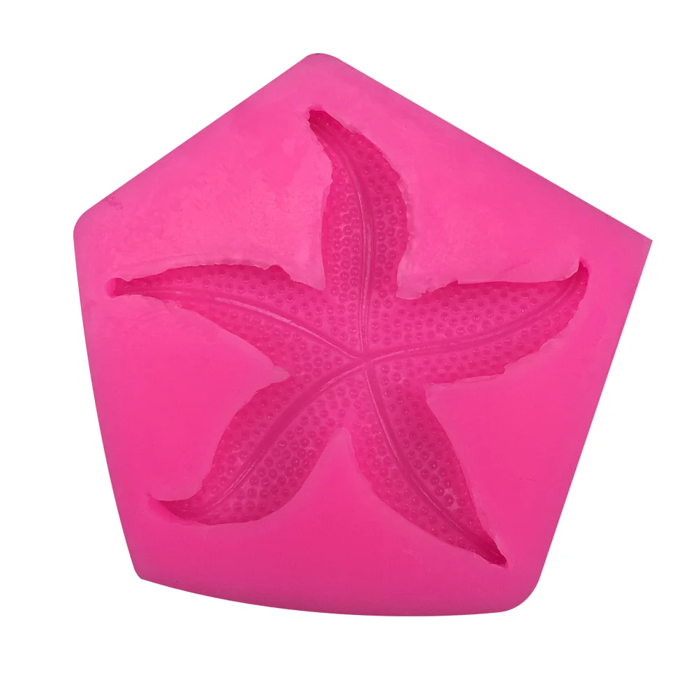 

Starfish pentagram silicone soap mold chocolate fondant cake decoration tools baking utensils F0412