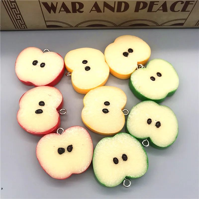 Resin apple/orange/Kiwifruit/watermelon,Fruits slice. Resin Flatback Cabochon for phone key chain decoration,let's start!