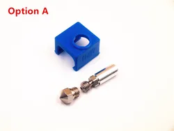 MK10 All Metal Hotend Upgrade Kit for 1.75mm Thermal Barrier Tube Silicone Sock For Flashforge/CTC/Wanhao 3D printer