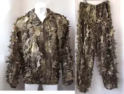 3D HIGHLANDERTM Leaf Python Camouflage Ghillie Suit Bionic Training Bowhunt Sniper
