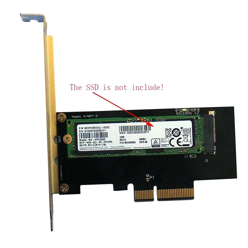 NVMe AHCI PCIe X4 M.2 NGFF SSD PCIE 3.0 X4 Converter Adapter Card