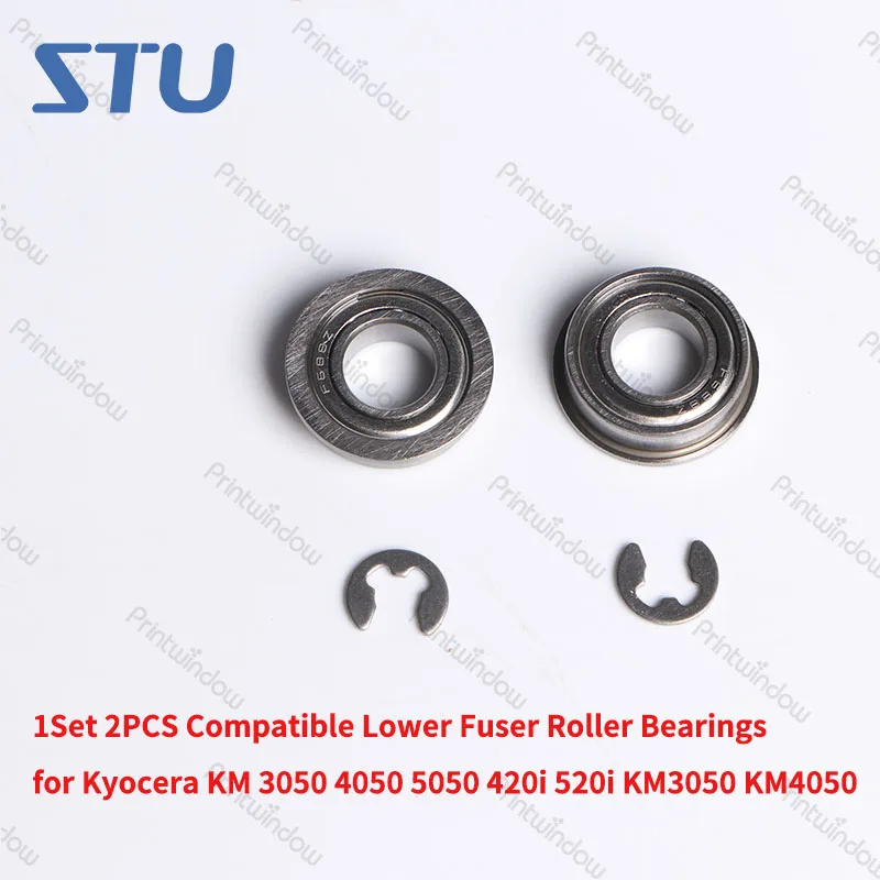 1Set 2PCS Compatible Lower Fuser Roller Bearings for Kyocera KM 3050 4050 5050 420i 520i KM3050 KM4050 km5050