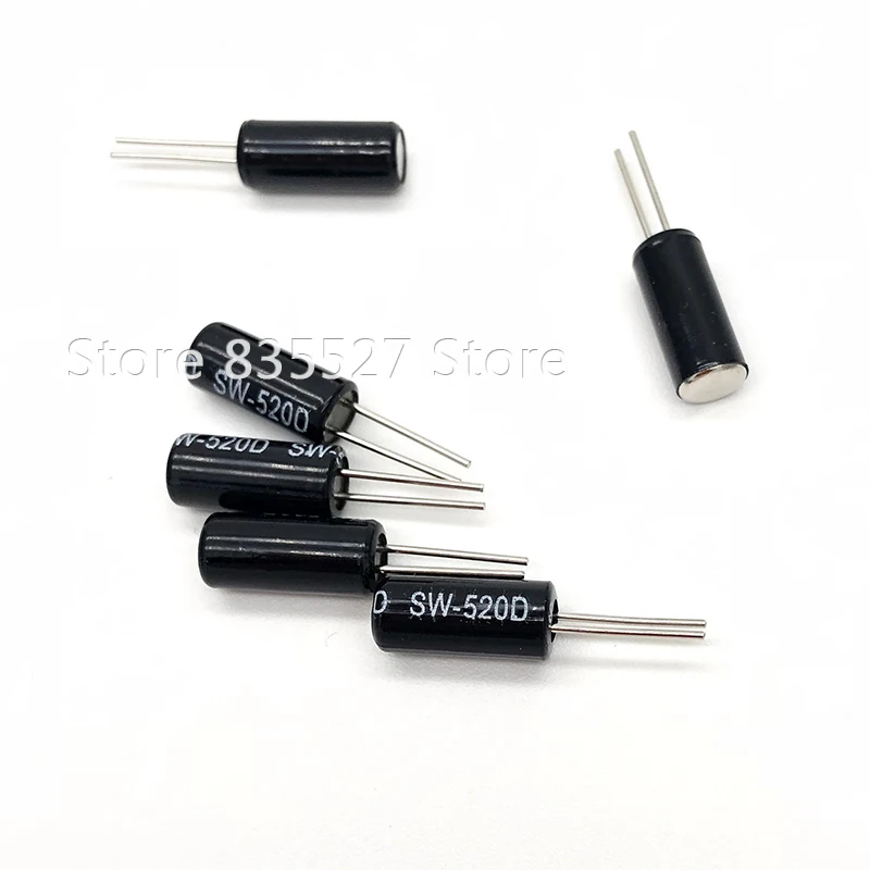 10pcs/lot SW-520D SW520D vibration switch 5.2 * 11.5 mm ball switch angle switch tilt switch 5.2*11.5mm