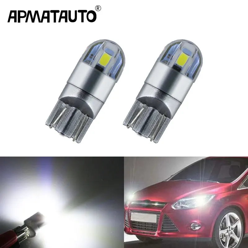 2Pcs T10 W5W LED Wedge Light Marker Lamps Bulb For Focus 2 1 Fiesta Mondeo 4 3 Transit Fusion Kuga Ranger Mustang KA S-max