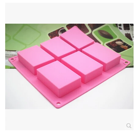 

6 hole 8*5.5*2.5CM 100ml Rectangle Mold Silicone Mold Cake Mold Cake Tools Baking Tools Bakeware Cake Tool (SI-017)