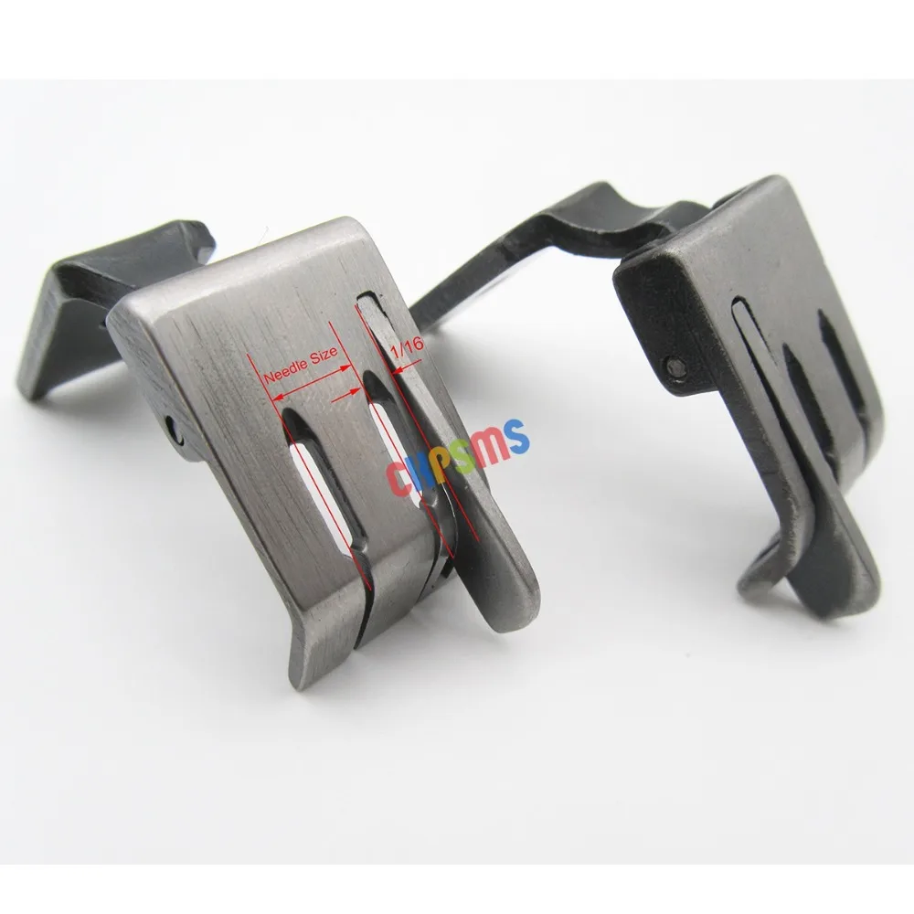 # S570L + S570R قدم ضغط بإبرة مزدوجة مع دليل يسار ويمين مناسب للمغني 112 وات، 212 وات، JUKI LH-515، LH-1152، LH-3128 #2