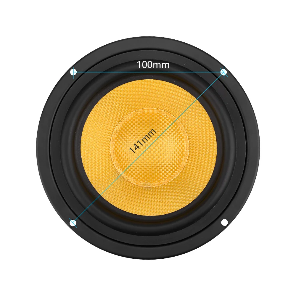 AIYIMA 5.25Inch Audio Speaker Driver 4 8Ohm 100W Mid Bass Speakers Woofer Fiberglass Cone Home Theater For Bookshelf DIY