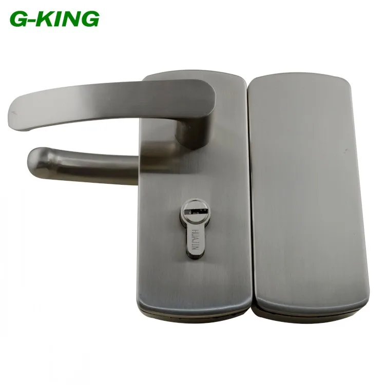 Glass lock with handle bilateral glass anti-theft lock inside and outside linkage glass lock single glass 118A