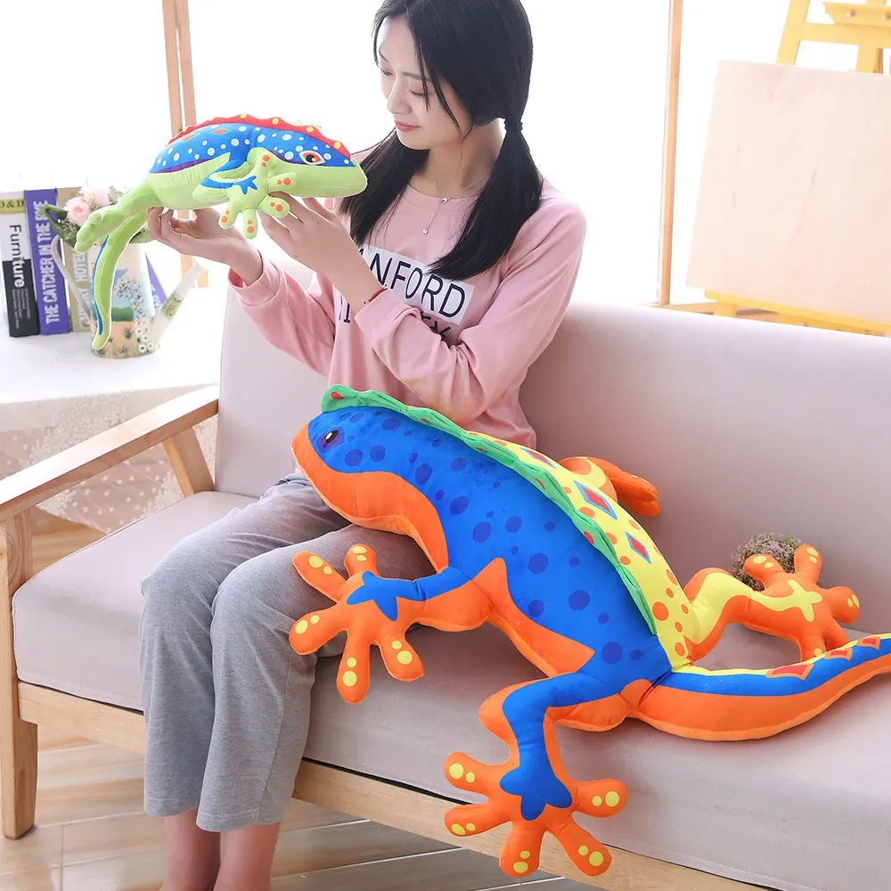 Soft Gecko Plush Toys Stuffed Animal Chameleon Lizard Appease Toy Soft Pillow Doll Gift Children Christmas gifts