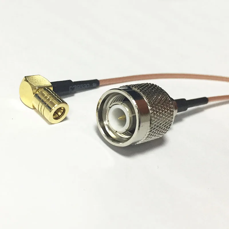 

New TNC Male Plug Switch SMB Female Right Angle RF coax cable RG178 Wholesale 15CM 6" Adapter