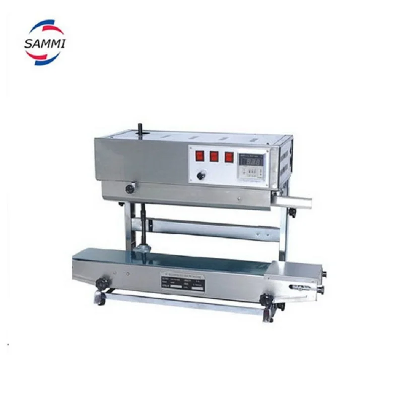 

100% Warranty SF-150D Vertical plastic bag band sealing machine,continuous band sealer