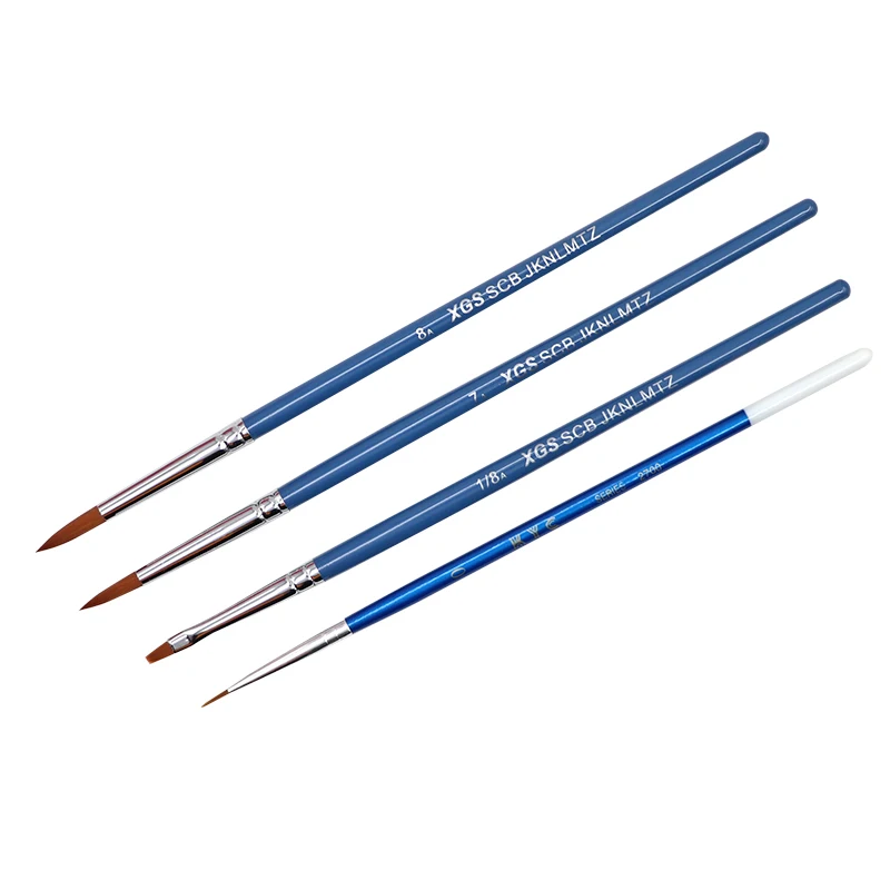 4pcs Dental Porcelain Brush Pen Dental Glaze Porcelain Brush Pen Ceramic Teeth Brush Dental Lab Equipment Dentist Tools