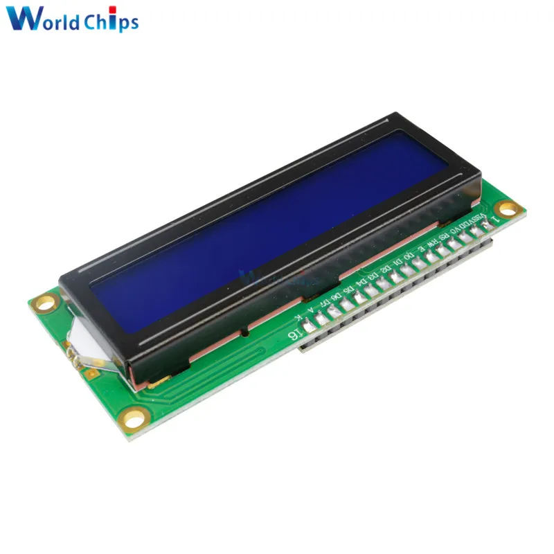 LCD1602 1602 Lcd Module Blauw/Geel Groen Scherm 16X2 Karakter Lcd Display PCF8574T PCF8574 Iic I2C Interface 5V Voor Arduino