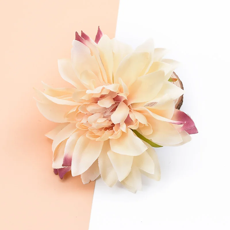 10 Stück 10CM Künstliche Pflanzen Blumen Großhandel Seiden-Gerbera Festliche Dekoration für Zuhause Hochzeit DIY Kranz Künstliche Staubblätter Brosche – Detail 15