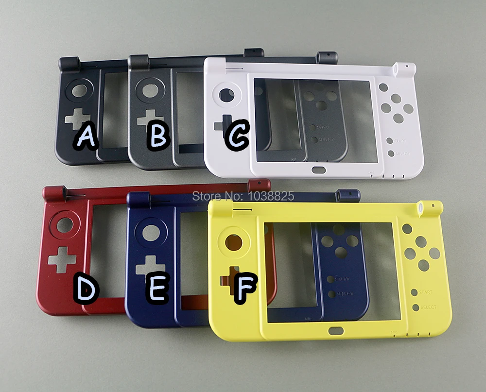 10 Pcs/lot untuk Nintendo Baru 3DS XL Penggantian Engsel Bagian Hitam Tengah Bawah Cangkang/Bingkai Casing