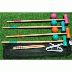 Outdoor Game Sport Gate Ball Croquet Croguet Diameter 7cm 1 Set for 4 or 6 Players