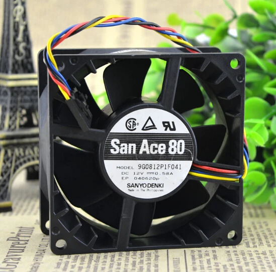 The original 80*80*38 0.58A  9G0812P1F041  four line small chassis fan