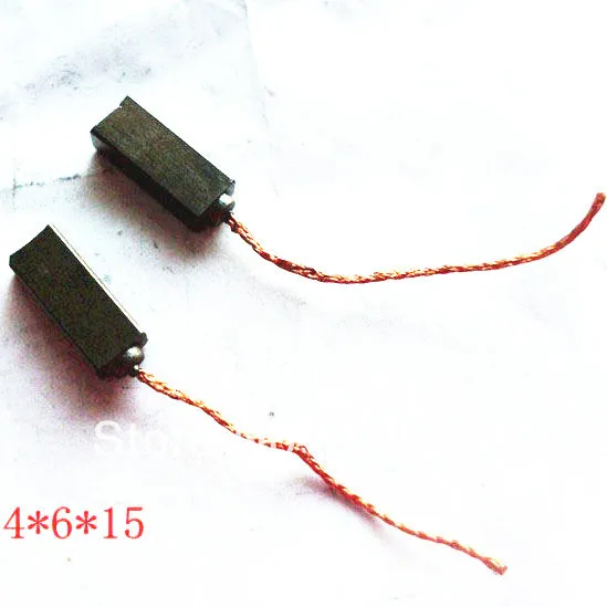 10 stücke Draht 4x6x15mm (4,5x6,5x15mm) elektrische Generator Motor Kohlebürsten Lichtmaschine Power Tool für Auto Fahrzeug Wischer Regler