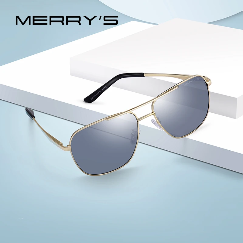 

MERRYS DESIGN Men Classic Square Sunglasses HD Polarized Sunglasses For Driving Luxury Male Eyewear UV400 Protection S8312