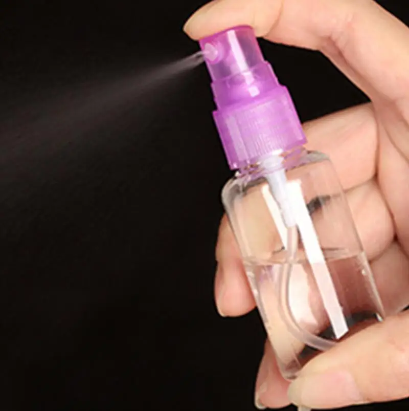 

1000Pcs/lot 30ml empty transparent bottle with nozzle liquid spray pump , 1 oz clear plastic cosmetic perfumes bottle Free Ship