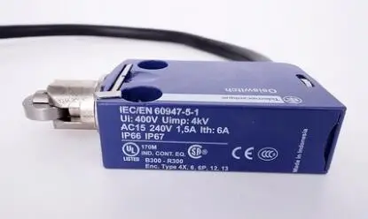 Imagen 2 del producto XCMD2102L1 = ZCMD21 + ZCE02 + ZCMC21L1 interruptor de límite XCMD-émbolo de rodillo de acero-1NC + 1NO - snap - 1 m
