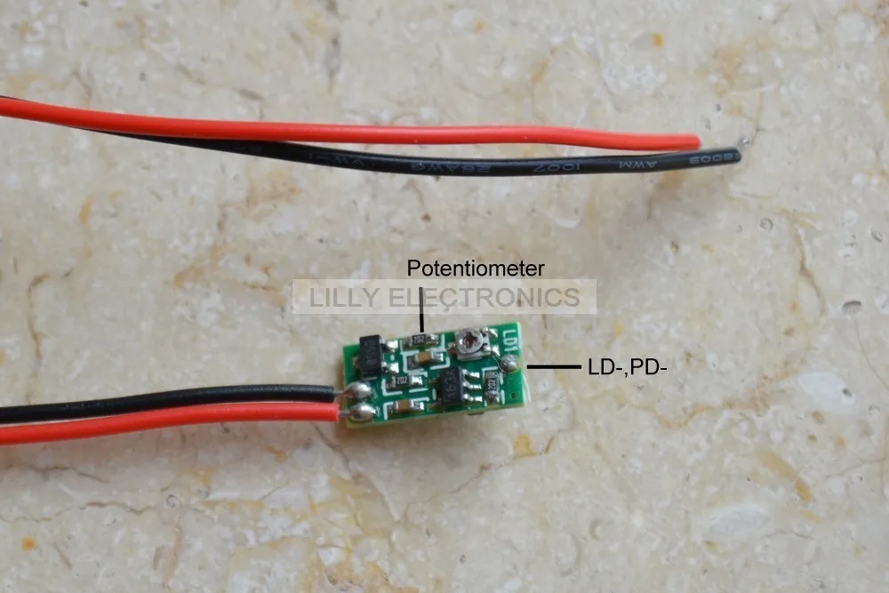 M-type Common-cathode Pin Laser Diode Drive circuit Board PCB Constant Power APC DIY Lab