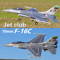 FMS 70mm F16 F-16C Falcon V2 Ducted Fan EDF Jet 6S 6CH With Flaps Retracts Reflex Gyro PNP EPO RC Airplane Model Plane Aircraft