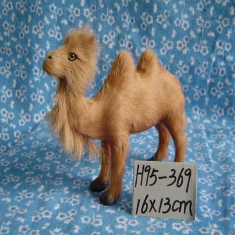 small cute simulation camel toy creative imitate camel crafts doll gift about 16x13cm