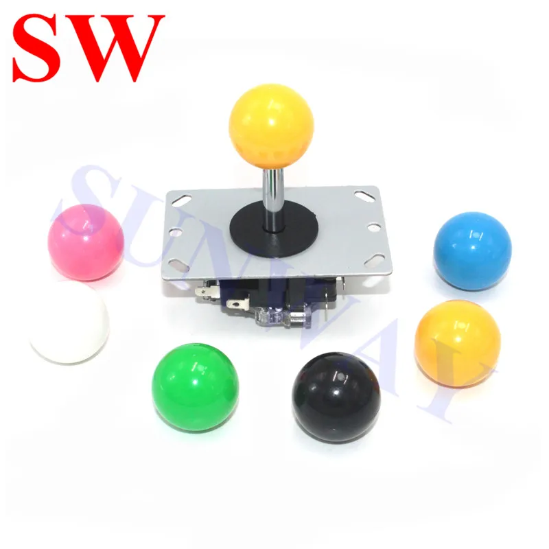 2 player Game Arcade PC Joystick DIY Kit LED USB Encoder with Chrome led light Push Button For Mame Jamma Street Fighting game